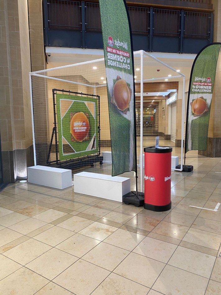 Wendy's brand activation equipment following event transport and setup